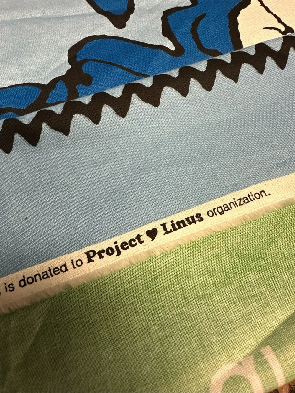 Peanuts 2012 Project Linus Quilt Top/Wall Hanging Project Cotton Panel NEW